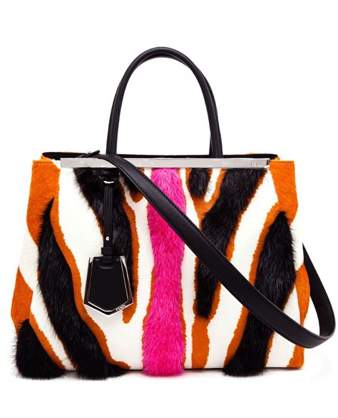 zebra fendi bag